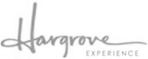 Gray logo with the words Hargrove Experience in a handwritten-style script, with Hargrove prominent and EXPERIENCE in smaller, uppercase letters to the lower right.